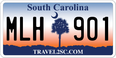 SC license plate MLH901