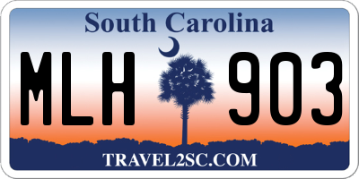 SC license plate MLH903