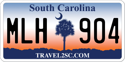 SC license plate MLH904