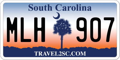 SC license plate MLH907