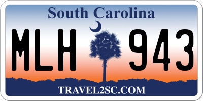 SC license plate MLH943