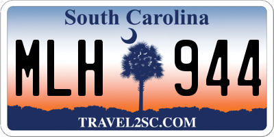 SC license plate MLH944