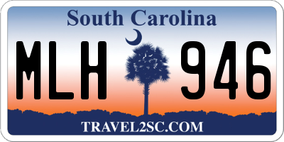 SC license plate MLH946