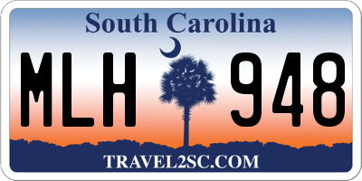 SC license plate MLH948