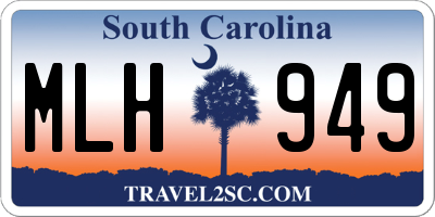 SC license plate MLH949