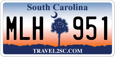 SC license plate MLH951