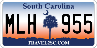 SC license plate MLH955