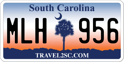 SC license plate MLH956