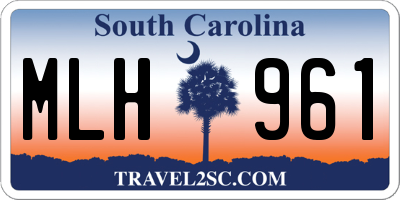 SC license plate MLH961