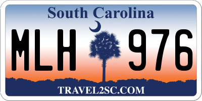 SC license plate MLH976