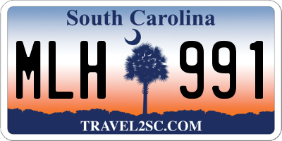 SC license plate MLH991