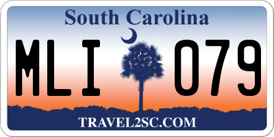 SC license plate MLI079