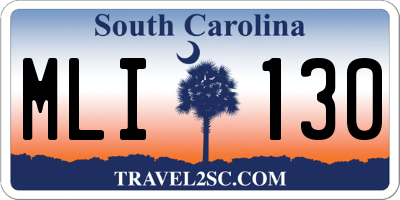 SC license plate MLI130