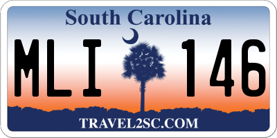 SC license plate MLI146