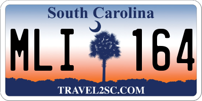 SC license plate MLI164