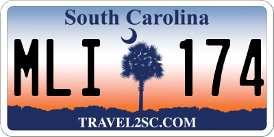 SC license plate MLI174