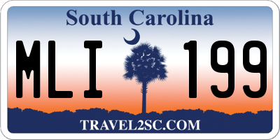 SC license plate MLI199