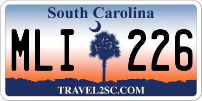 SC license plate MLI226