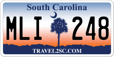 SC license plate MLI248