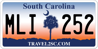 SC license plate MLI252