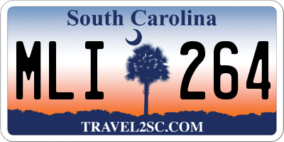 SC license plate MLI264