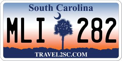 SC license plate MLI282