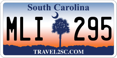 SC license plate MLI295