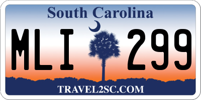 SC license plate MLI299