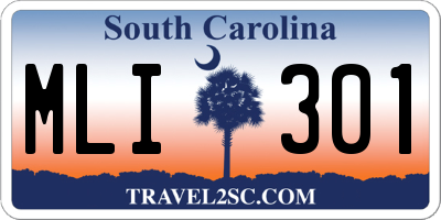 SC license plate MLI301