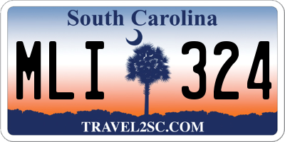 SC license plate MLI324
