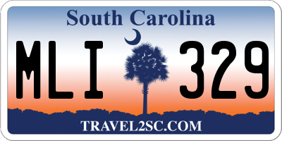 SC license plate MLI329
