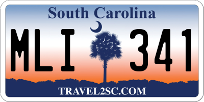 SC license plate MLI341
