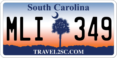 SC license plate MLI349