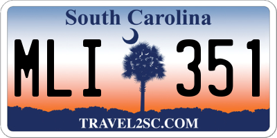 SC license plate MLI351