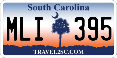 SC license plate MLI395