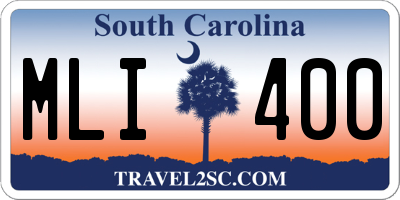 SC license plate MLI400