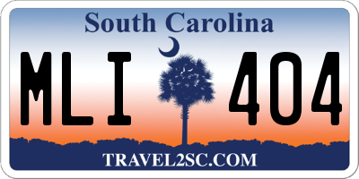 SC license plate MLI404