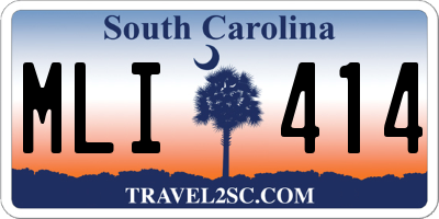 SC license plate MLI414