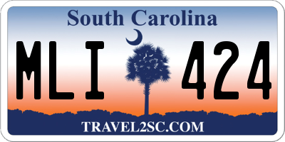 SC license plate MLI424