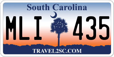 SC license plate MLI435