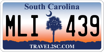 SC license plate MLI439