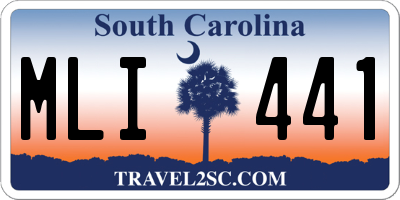 SC license plate MLI441