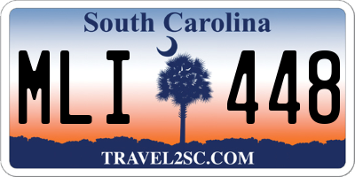 SC license plate MLI448