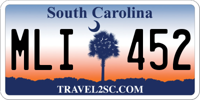 SC license plate MLI452
