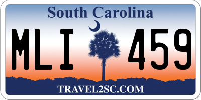 SC license plate MLI459