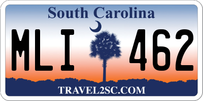 SC license plate MLI462