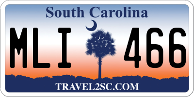 SC license plate MLI466