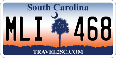 SC license plate MLI468