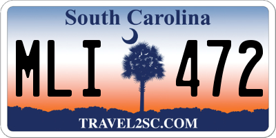 SC license plate MLI472
