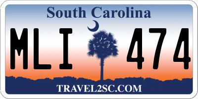 SC license plate MLI474